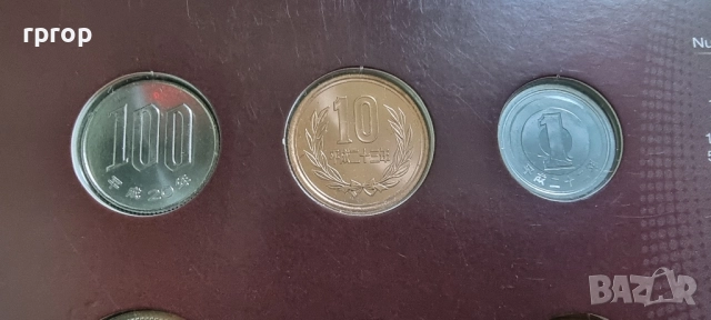 Япония. 1, 5 ,10, 50, 100 и 500 йени. UNC., снимка 4 - Нумизматика и бонистика - 51732960