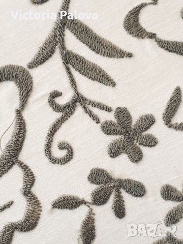 Голяма кръгла покривка с бродерия , снимка 5 - Покривки за маси - 43112954