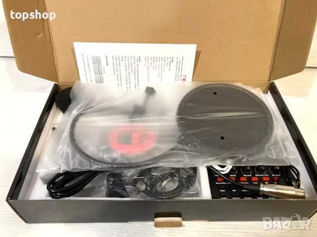 Професионален микрофон + миксер и саунд ефекти ALPOWL BM800TZ за подкасти стрийминг, YouTube TikTok, снимка 6 - Микрофони - 50501216