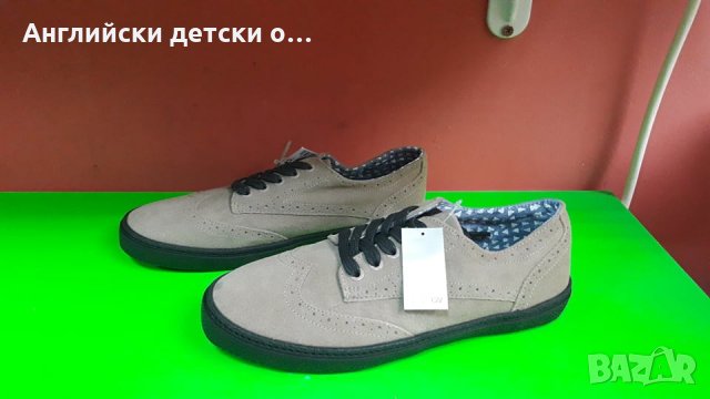Английски детски обувки-кецове естествена кожа-NEXT, снимка 3 - Детски обувки - 28709071