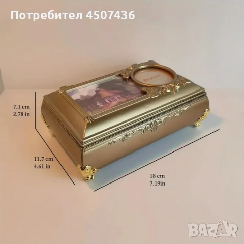 Музикална кутия с място за бижута с танцуваща балерина и огледало, снимка 5 - Декорация за дома - 50840845