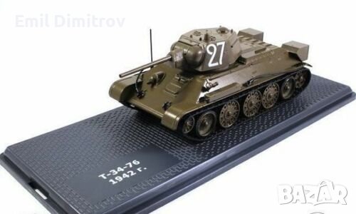 Умален модел на танк Т-34-76 в мащаб 1:43, снимка 6 - Колекции - 43262251