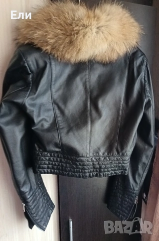 Кожено яке естествена кожа размер М, снимка 4 - Якета - 53228770