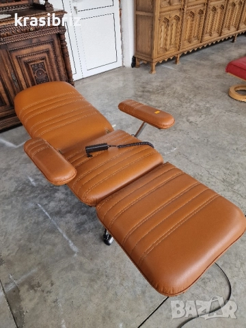 Релаксиращ Електрически Стол-Естествена Кожа-внос от Германия!, снимка 9 - Столове - 52488707