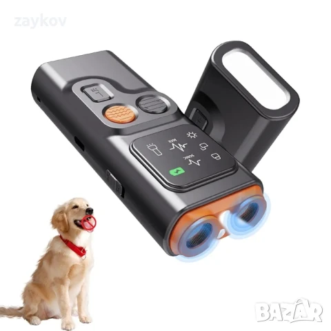 P7 - Ултразвуков репелер за кучета, устройство против лай с 30 дни живот на батерията