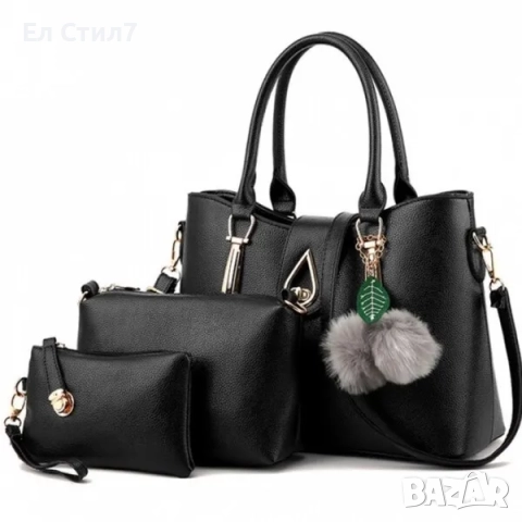 💕Дамска чанта 3 части, снимка 4 - Чанти - 52355240
