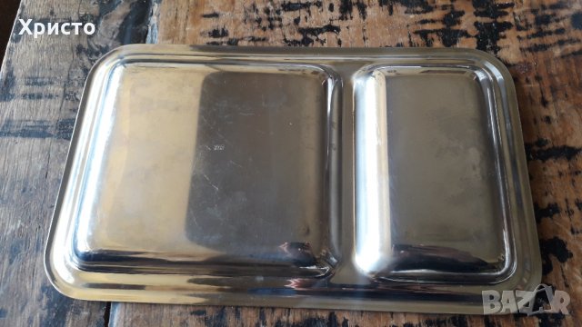 табла за сервиране хром Силистра неръждаема, масивна, снимка 2 - Прибори за хранене, готвене и сервиране - 28526036