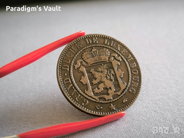 Mонета - Люксембург - 10 сентима | 1855г., снимка 4 - Нумизматика и бонистика - 43801188