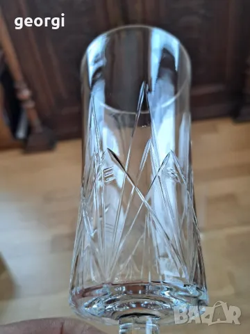 български кристални чаши за вино , снимка 4 - Чаши - 49174048