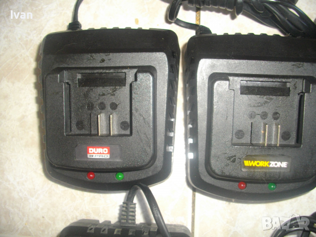 Зарядно-Li-ion-12,8V-14,4V-16,8V-18V-21V-DURO-MEISTER-WORKZONE-Литий-Йон-12-21 Волта, снимка 3 - Други инструменти - 36527814