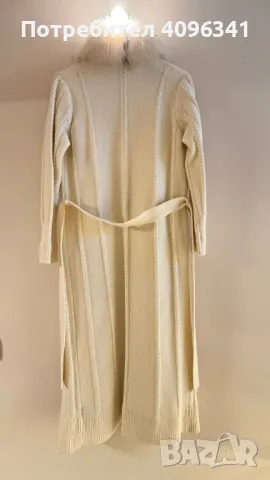 Кардиган с естествена ангора, снимка 3 - Палта, манта - 49466012