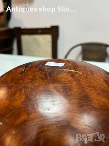 РЪЧНО изработена дървена ваза. №3124, снимка 8 - Антикварни и старинни предмети - 38917802