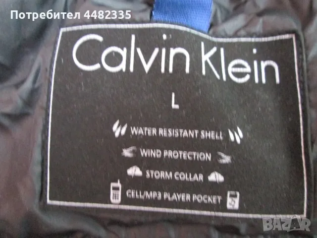 Calvin Klein зимно ватирано яке размер L., снимка 3 - Якета - 50409113