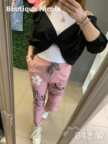 Ефектни дамски панталони и блуза   , снимка 1