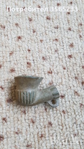 Османска бронзова лула, снимка 1 - Антикварни и старинни предмети - 39087743