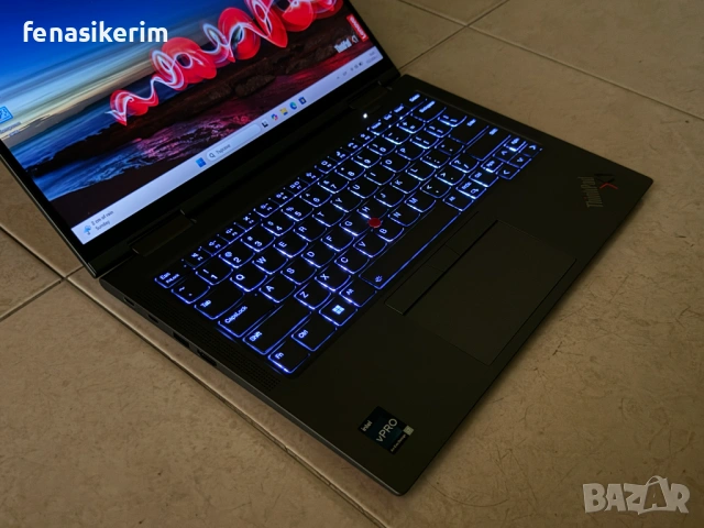 14' WUXGA Touch i7-1265u Lenovo ThinkPad X1 Yoga Gen 7 16GB LPDDR5/512GB NVMe/Подсветкa/Гаранция, снимка 11 - Лаптопи за работа - 53468306