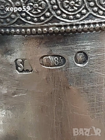 Царска Русия сребро 84 подстакан стил модерн., снимка 5 - Чаши - 52825384