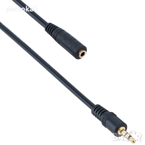 Aудио кабел Stereo, 3.5 mm (M) – 3.5 mm (F), удължител, 3 метра, снимка 1 - Други - 43213846