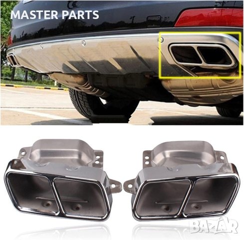 Чисто нови . Двойни Накрайници AMG ауспух Mercedes  GL/S/CL/GLA/A , снимка 2 - Части - 43674267