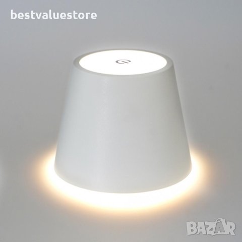 LED Настолна Лампа Бяла Безжична Ip44 , снимка 2 - Настолни лампи - 43610435