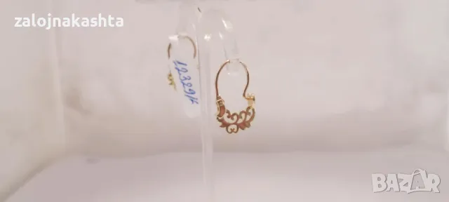 Нови Златни обеци-1,89гр/14кр, снимка 4 - Обеци - 49314052