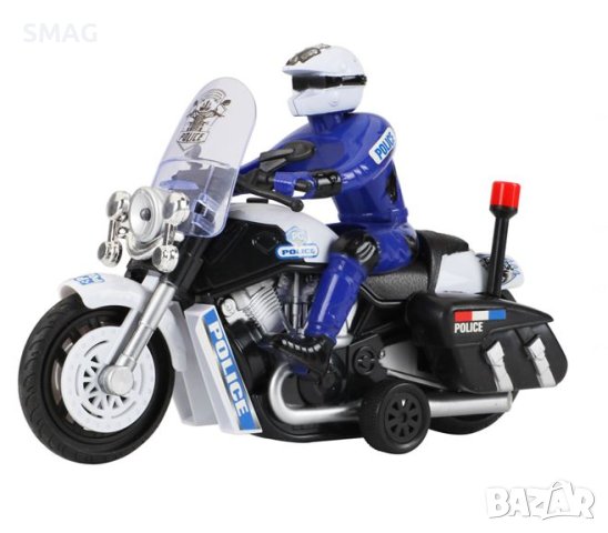 Играчка Полицейски мотоциклет с водач, снимка 2 - Коли, камиони, мотори, писти - 43103067