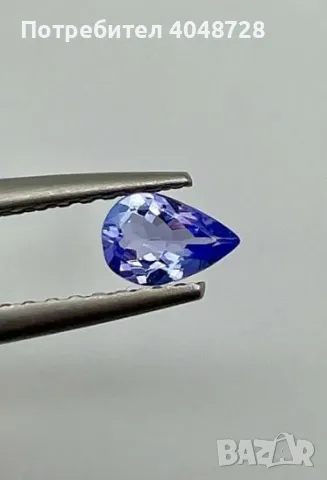 Естествен инвестиционен танзанит 0.45ct. „Синьо-виолетово“, снимка 1 - Други - 48982849