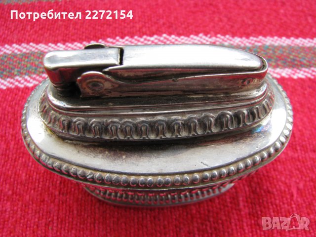 Посребрена стара запалка RONSON , снимка 1 - Антикварни и старинни предмети - 28340383