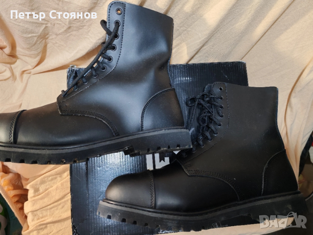 Здрави мъжки кубинки от естествена кожа Brandit р-р 47, снимка 8 - Мъжки боти - 52673887