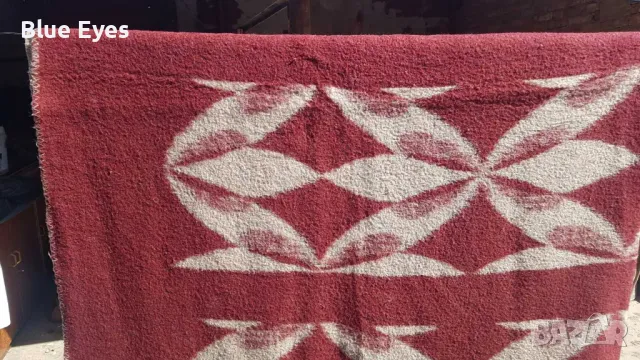 Одеяло с шарка - Вишнево - Ново