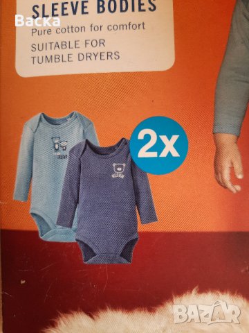 Детски/бебешки тениски, бодита с дълъг ръкав, снимка 2 - Бодита за бебе - 32660558