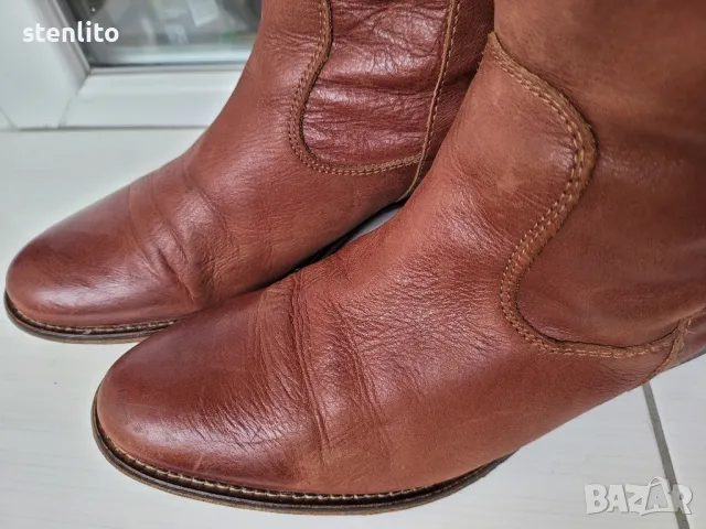 Естествена кожа дамски ботуши 40 номер, снимка 12 - Дамски ботуши - 48154975