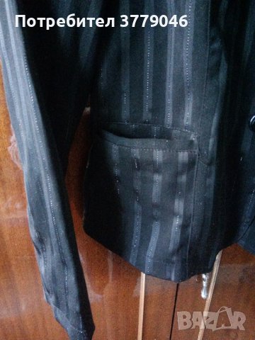 Черно дамско сако, снимка 8 - Сака - 44042059