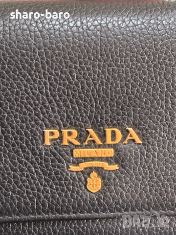 Prada Continental Long Wallet Vitello Daino Leather , снимка 6 - Портфейли, портмонета - 51899692