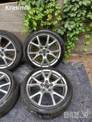 Алуминиеви джанти Mazda 17” 5x114.3 ET55 с гуми Hankook Ventus V12 Evo, снимка 3 - Гуми и джанти - 52014550