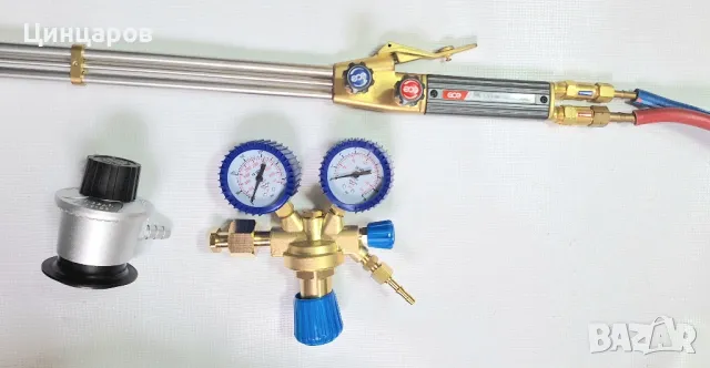 GCE Autogen резак 850мм,маркуч двоен,вентили пропан и кислород,клапани