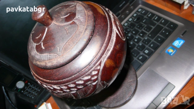 Слон от махагон, снимка 3 - Антикварни и старинни предмети - 53086600