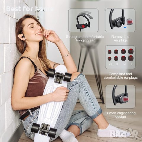 Boean Bluetooth спортни водоустойчиви слушалки, снимка 2 - Bluetooth слушалки - 43688642