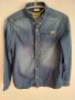 Модерна дънкова риза с дълъг ръкав Zara boys 13/14, 164 см, снимка 1 - Ризи - 43464421