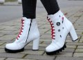 Боти в бял лак - CH1312, снимка 2