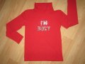 Нова червена блузка-поло, р-р 140 см, снимка 1 - Детски Блузи и туники - 27238943