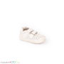 Бебешки анатомични обувки за прохождане за момче в бяло с коригираща велкро лепка, снимка 2