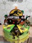 Картонена торта Динозаври Джурасик парк , снимка 1 - Други - 43014136