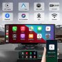  9,3" монитор камера за задно, предно виждане DVR видеорегистратор радио iPhone CarPlay Android Auto, снимка 3