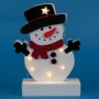 Светеща коледна украса снежен човек, снимка 1 - Декорация за дома - 42951213