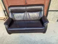 Диван от естествена кожа- двойка, снимка 1