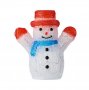 Коледна декоративна фигура Mercado Trade, Снежен човек, Акрил, 30 светодиода, 27 см