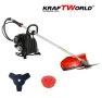 Гръбен бензинов тример за трева KraftWorld с аксесоари, снимка 3