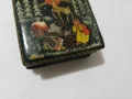 Руска ръчно рисувана кутия папие маше, снимка 12