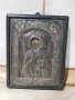 Стара сребърна икона със сертификат Св. Никола, снимка 1 - Антикварни и старинни предмети - 43383015